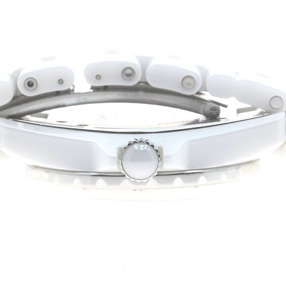 CHANEL J12 H1759 1.5"" White Ceramic Center Diamond Automatic Men's Watch - Picture 4 of 11